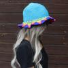 Idyllic ladies bucket hat handmade crochet colored basin hat Mori cute casual sunshade sunscreen hat knitted