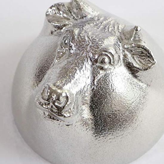 Garando x Nousaku подлинная оловянная кружка для сакэ Zodiac Ox Guinomi сусальное золото 100%