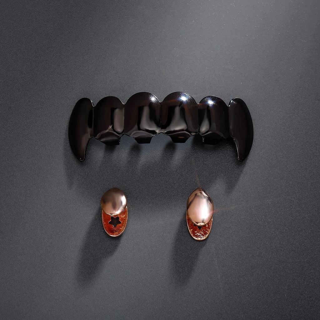 TEMU Gold-Plated Diamond-Studded Grillz Hip-Hop Tooth Jewelry