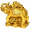 Ornaments Elephant Figurine Centerpiece Table Decorations for Living Room Animal Figurines Lucky Miniature Golden Office