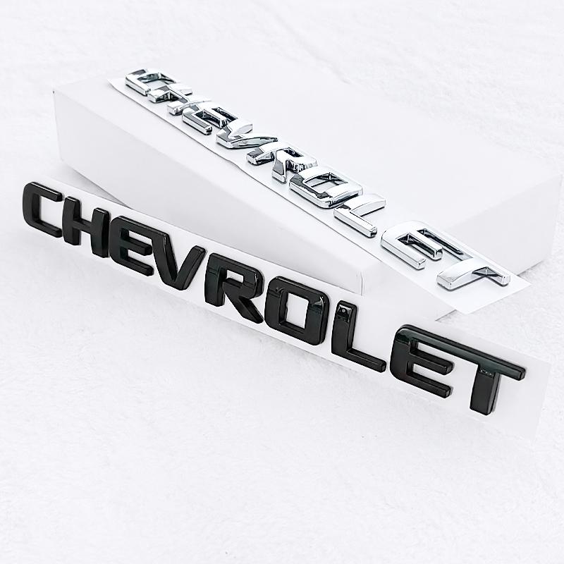 1 шт. Chevrolet ABS Наклейка с логотипом букв на заднюю часть автомобиля Наклейка на задний бампер, дверь багажника, багажник, задний значок автомобиля, стайлинг, аксессуары