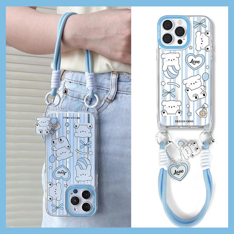 Чехол-ремешок Zhitai Apple Mirror для iPhone 15 Pro, совместим с 13/12 Pro Max