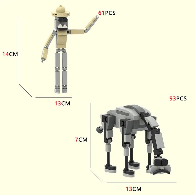 Zoonomaly Игрушка-фигурка Zoonomaly Zoo Blocks Набор блоков Zoonomaly Фигурка из игры ужасов Zoonomaly Кирпичный Страж Кот Коала Монстр Животные Строительство