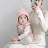 Милая вязаная детская шапка с мультяшным животным, утолщенная зимняя шапка, сохраняющая тепло, ветрозащитная шапка-бини для