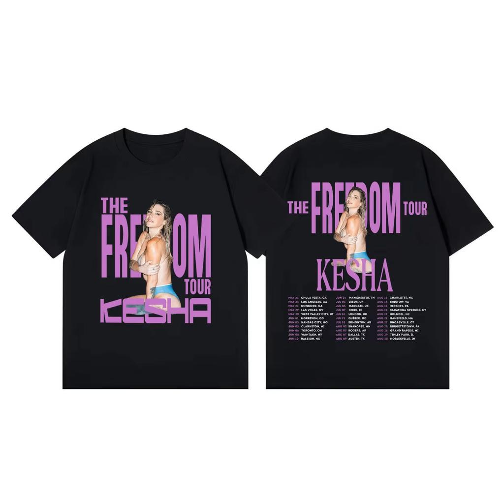 Модные графические футболки The Freedom Tour 2026 Эстетика Y2k Удобные и свободные Унисекс и ЖЕНСКИЕ футболки