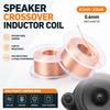 Copper Speaker Crossover Inductor Coil 0.6mm Audio Coil Durable Speaker Coil