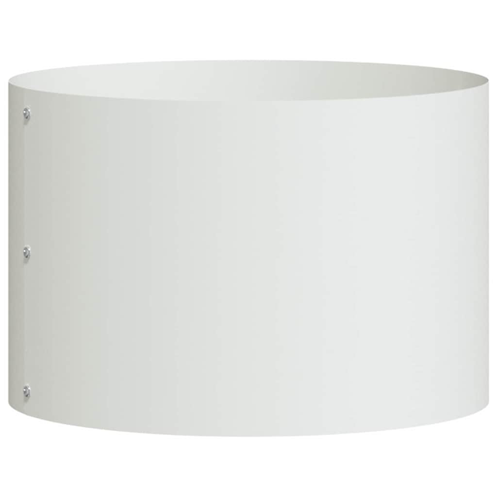 Plant Ring White 30 x 30 x 20 cm Cold Rolled Steel