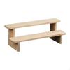 Wooden Display Riser Stand Countertop Shelf Tiered Counter for Dolls Collection