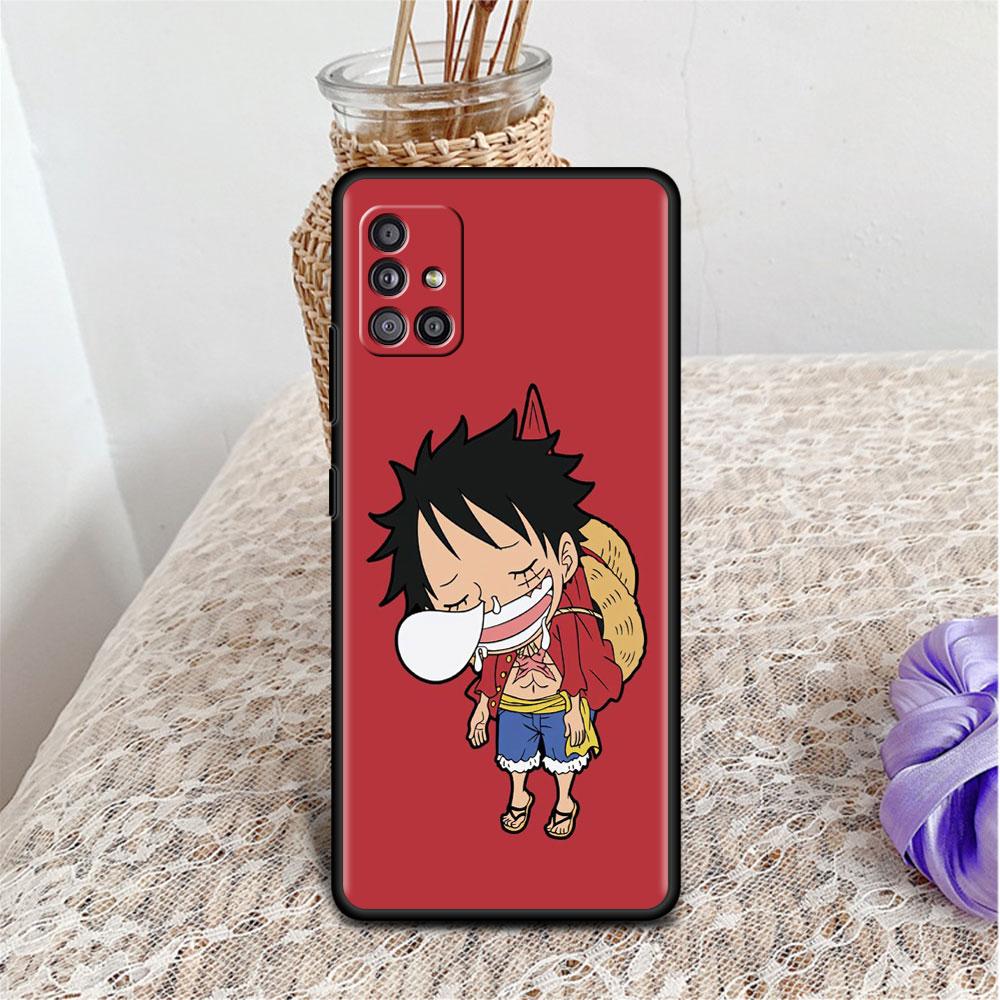 Case For Samsung Galaxy A52 A12 A32 A51 A21s A71 A13 A53 A22 A31 A72 A03 A02s A41 Black Phone Shell One- Piece