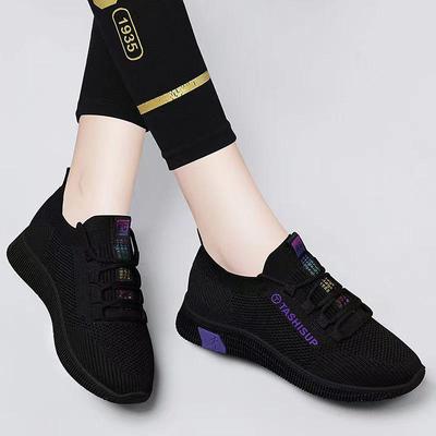 Женские кроссовки Flyknit на флисовой подкладке: Модный, Дышащий, Удобный для бега, путешествий и повседневной ходьбы. Идеально для осени/зимы.