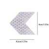 10Pcs Arrow Shaped Reflective Stickers Strong Car Reflective Tape Night Visibility Reflective Arrow Decals Adhesive Warning S