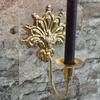 Настенный подсвечник из кованого железа с ближневосточными узорами