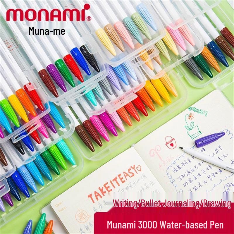 Набор волокнистых и гелевых ручек Munami - На водной основе, Тонкий лайнер и Цветные ручки для планировщиков