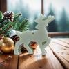 Силиконовая форма Олень DIY Рождественская тема Форма для смолы с оленем Милые 3D рождественские животные Форма стоящего оленя Декор для десерта
