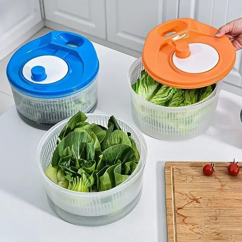 Vegetable Dehydrator Greens Washer Dryer Drainer Crisper Strainer Vegetables Salad Spinner Lettuce Leaf for Washing Drying Leafy