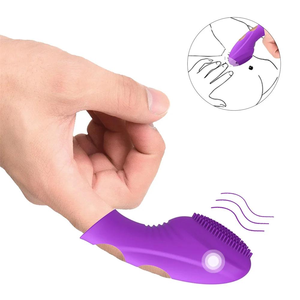 G-spot Stimulation Finger Vibrator for Women Men Nipples Clitoris Prostate Vibrating Massager Female Masturbation Sex Toys 18+