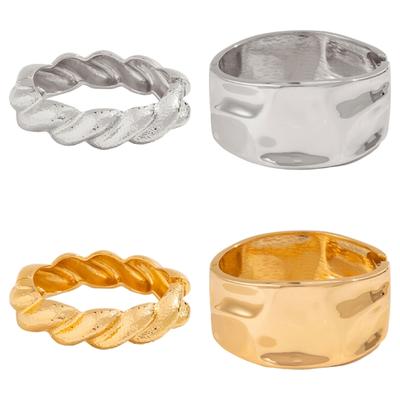 Хип-хоп Необычные Пружинные Браслеты Панк Широкий Манжет Геометрические Браслеты Вечеринка Ювелирные Изделия Сплав Текстура для Женщин и Мужчин