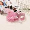 Flower Feather Mask Multicolor Halloween Festival Party Mask Fancy Half-Face Mask  Ladies