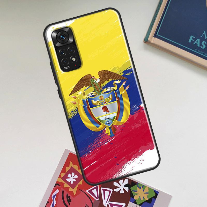 Colombia Flag Case For Xiaomi Redmi Note 13 14 Pro 9 10 11 12 9S 10S 11S 12S Redmi 14C 13C 10C 12C Cover