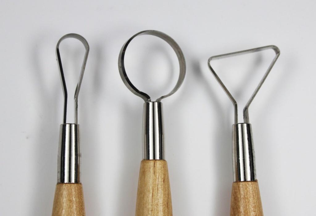 Pottery Pottery Tools Clay Flat C08 Supplies, Set, 3-Piece Set, Props, Liner, Spatula,