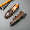 Fashion Luxry Men Loafers Shoes Slip On Moccasins Man Party Dress Shoes Wedding Flats Formal Tassel Casual Green Shoes Big Size 47 48