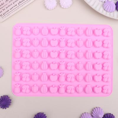 66 сеток силиконовая форма для шоколада пищевая форма в виде маленьких фруктов форма для выпечки торта антипригарные формы для свечей форма для помадки конфеты