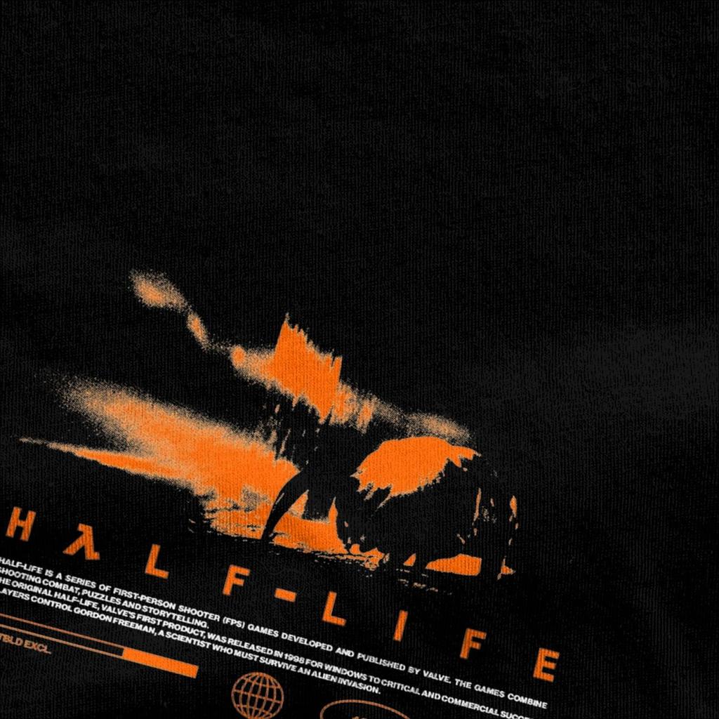 Мужская футболка Видеоигры HALFS LIFES V3 Футболки Модные Крутые Летние Футболки Смешной Принт Чистый Хлопок Топы Большой Размер 5XL