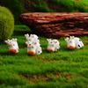 20Pcs Miniature Dairy Cow Figurine Tiny Farm Animal Dollhouse Microlandscape Fairy Garden Decoration Prop