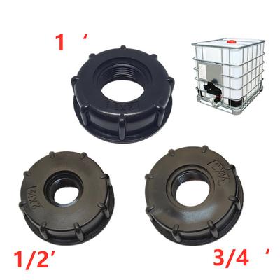 Прочный адаптер для крана IBC-бака S60*6 с крупной резьбой на 1/2'' 3/4'' 1" соединительный элемент для замены клапана 1000 л для садового и домашнего использования