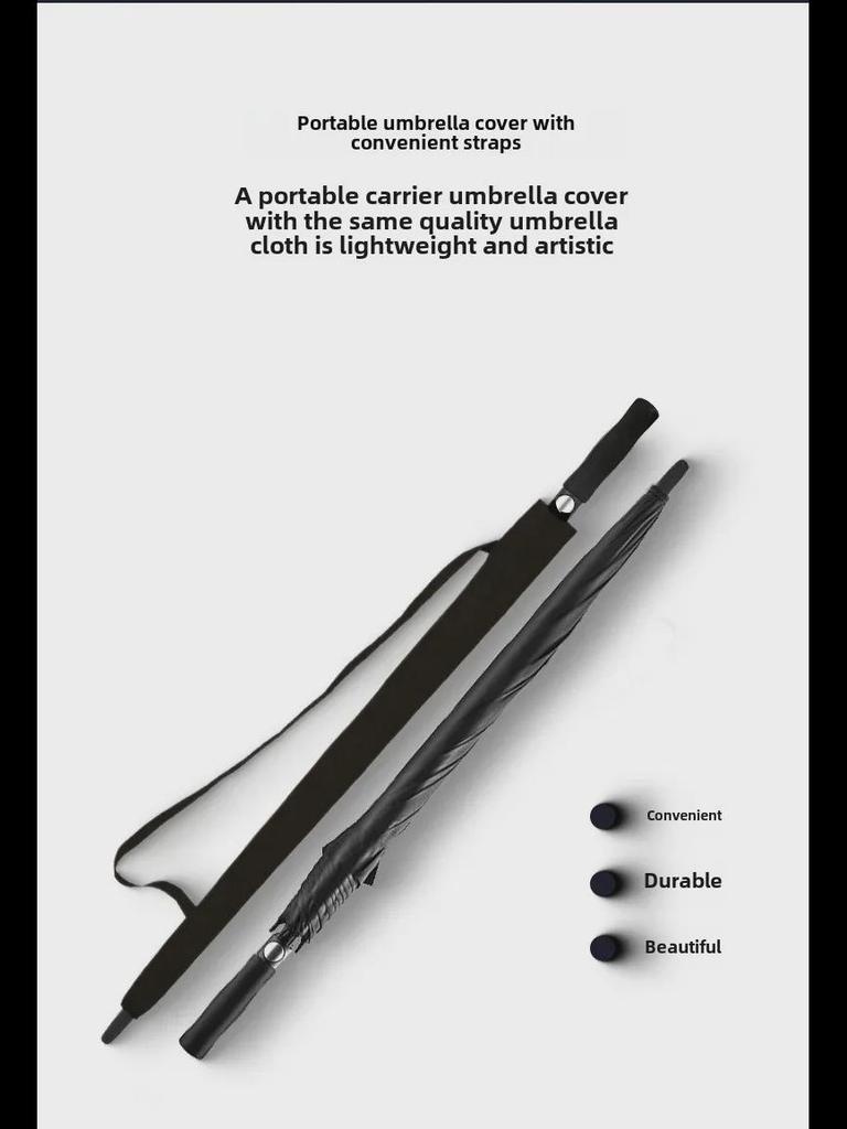 Мужской большой прочный зонт для гольфа с длинной ручкой и логотипом