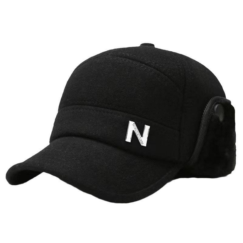 Мужская зимняя холодостойкая флисовая толстая бейсболка с защитой ушей для людей среднего и пожилого возраста.