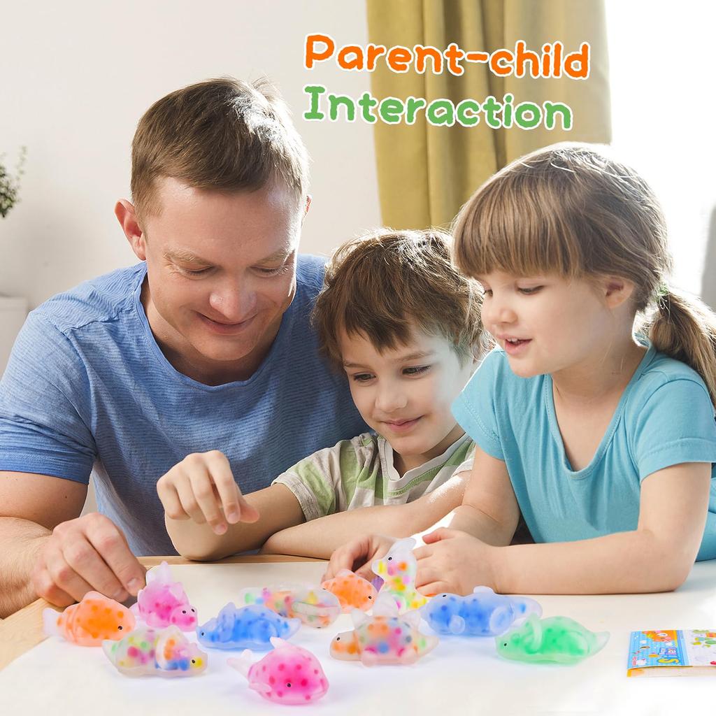 LEEHUR Мягкие игрушки для снятия стресса с животных 48 штук Сжимаемые праздничные сумки Успокаивающие сжимаемые мягкие игрушки Убийственные воспоминания День рождения Фестиваль Призы Товары, Части, Набор,