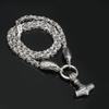 High quality new Viking Odin Crow Hammer Pendant Necklace Emperor Chain Necklace