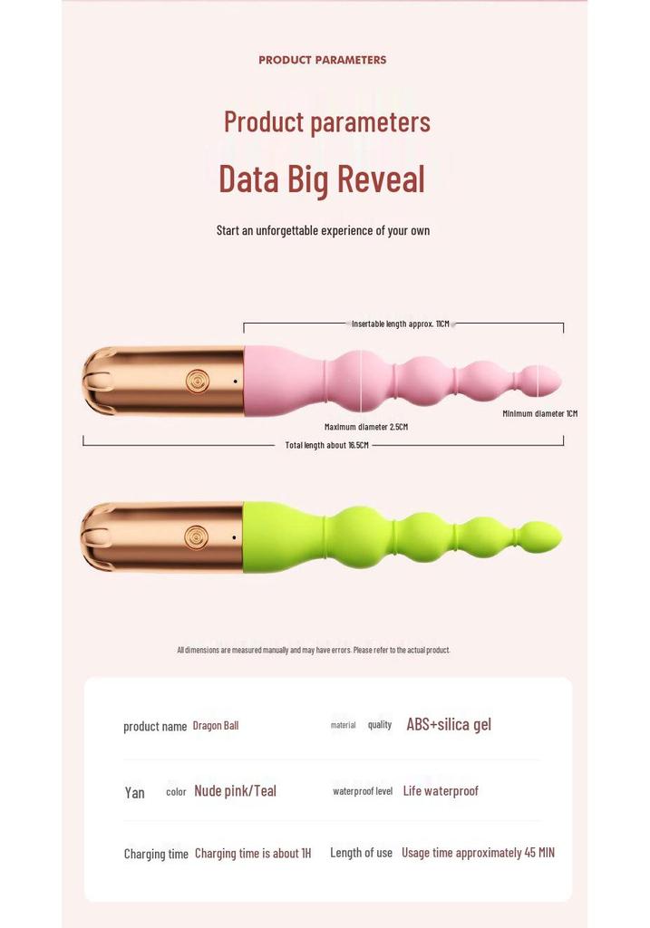 Yuepao Dragon Ball Multi-Vibration Rear Entry Massager for Women
