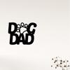 Dog Dad Paw Metal Wall Sign | Dog Lover Decor | Dog Dad Gift Dog Dad Paw Metal Sign Dog Lover Decor Gift
