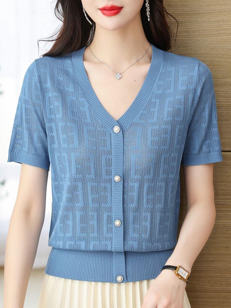 Женская футболка с короткими рукавами Ice Silk, летняя, тонкий верх, красивая, в стиле вестерн, трикотажная рубашка небольшого размера