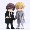 Obitsu 11 OB11 Size Costume for Obitsu Doll 11cm Body Coat Chester Coat Slim Long Plain Long Sleeve 5 Colors [ISHR] (Black)