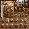 Xmas Hanging Charms Otters Advent Calendars 2026, 24 Days 2D Flat Acrylic Ornaments Christmas Holiday Gift for Otter Lovers Countdown Calendar,