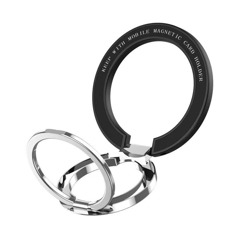 Magnetic Double Folding Ring Bracket Portable Ultra-thin Metal Mobile Phone Universal Magnetic Ring Desktop Bracket