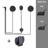 Motorcycle Intercom Accessories for Microphone Headphone Hard Cable Headset and Clip for Motorcycle BT Bluetooth Intercom V6/V4,