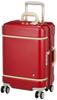Suitcase with Caster Double Eco Bag for About 1 To 3 Notre 06881 54 Plant Red [Hunt] Stopper, Wheels, Included, Nights, Carry-on Possible, Cm,