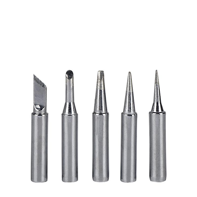 JCD Soldering Iron Tips 5pcs/set 900M-T Pure Copper Lead-free Soldering Tip Suit for 908S Welding Solder Station Iron Tip