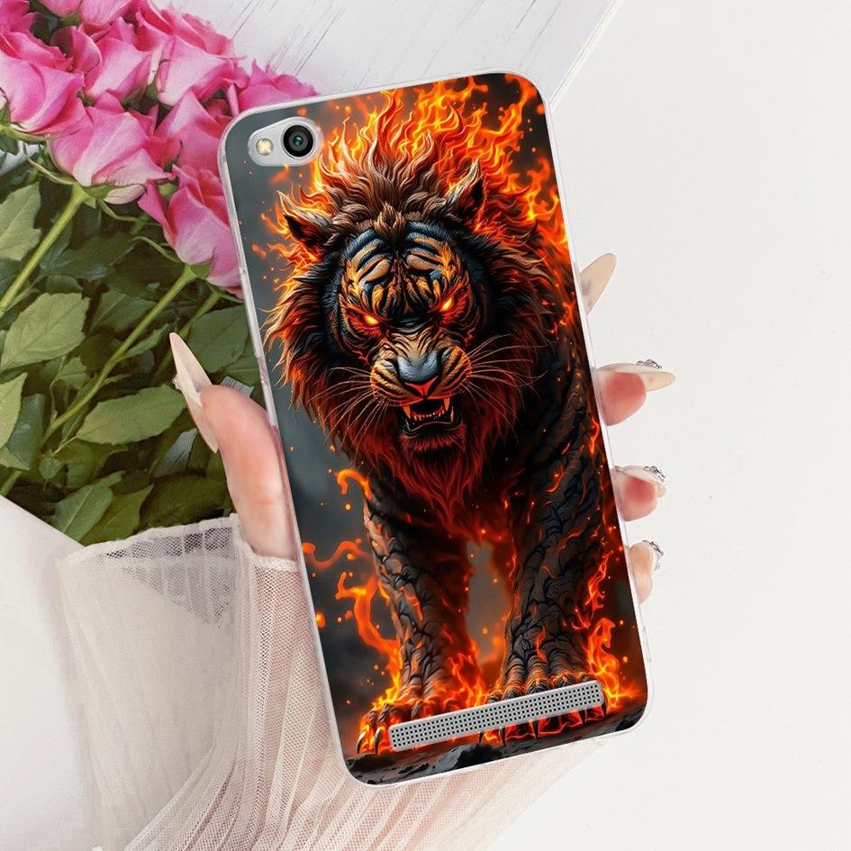 For Xiaomi Redmi 3 Pro Case Cool Cartoon Dragon Wolf Tiger Lion Cover Soft Silicone Phone Cases For Redmi 3S Funda Redmi3 Bumper