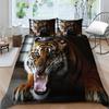 2023 New Style Animal 3D Printing Adults Bedclothes Comforter Duvet Cover Tiger Pattern Bedding Set Pillowcase King Size Double Size