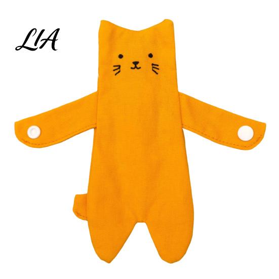 Lightweight Accessory for Commuting Strap Hugger Cat Bag Charm, Snap-on Cute Kitten Coin Pouch, Zipper Lover Gift Idea Closure, Backpack Charm Fabric