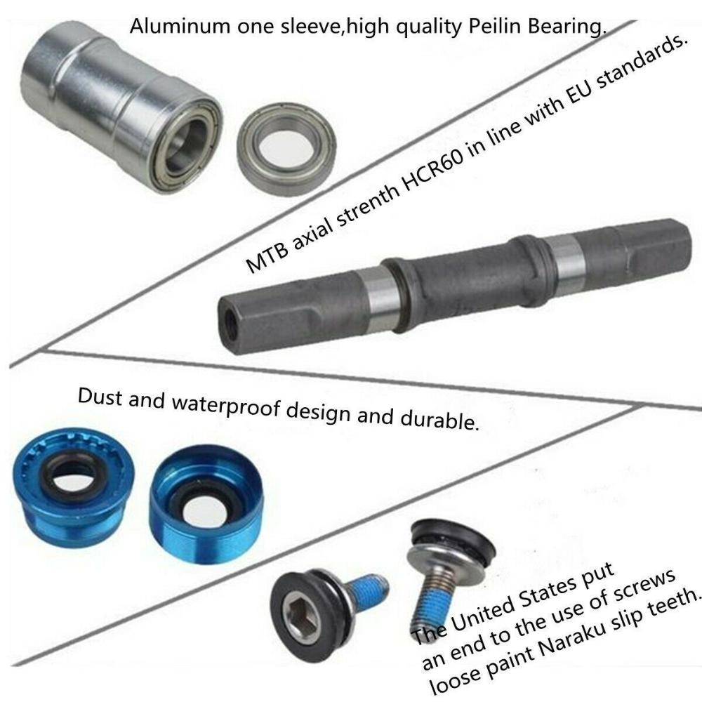 68x103-127.5mm Durable MTB Road Mountain Bike Bicycle Axle Bearing Bottom Brackets Sealed Cartridge