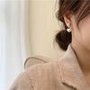 LATS New Fashion Contracted Heart Pearl Fine Earrings Joker Sweet Elegant Temperament Women Drop Earring Fashion Jewelry