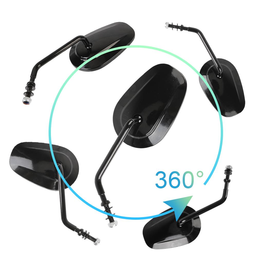 Для XL 883 1200 2 шт./пара деталей для модификации мотоцикла черное серебристое зеркало заднего вида для мотоцикла отражатель боковые зеркала