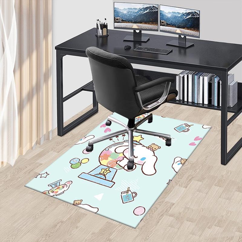 Cinnamoroll Anime Cartoon Design Chair Mat Non-Slip Carpet for Office, Home Decor, Living Room, Bedroom, Game Room, Dormitory - Seasonal Gift Suitable