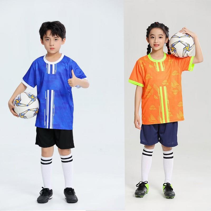 Kids Soccer Jersey Set Boys Girls Youth Training Match Uniforms Custom Name Number